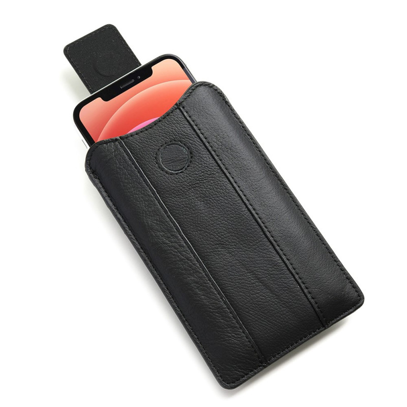 Verstelbare, verticale leren heuphoes voor smartphones van 5,2 tot 6,1 inch
