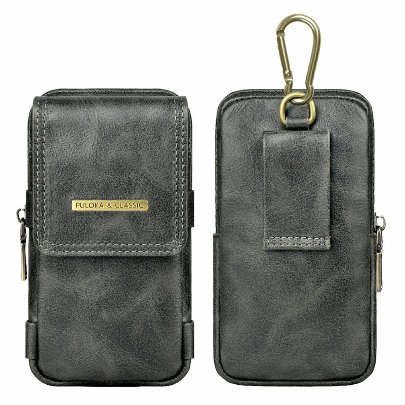 Multifunctionele verticale riemhoes met ritssluiting en penhouder voor een 7,2 inch smartphone van PULOKA