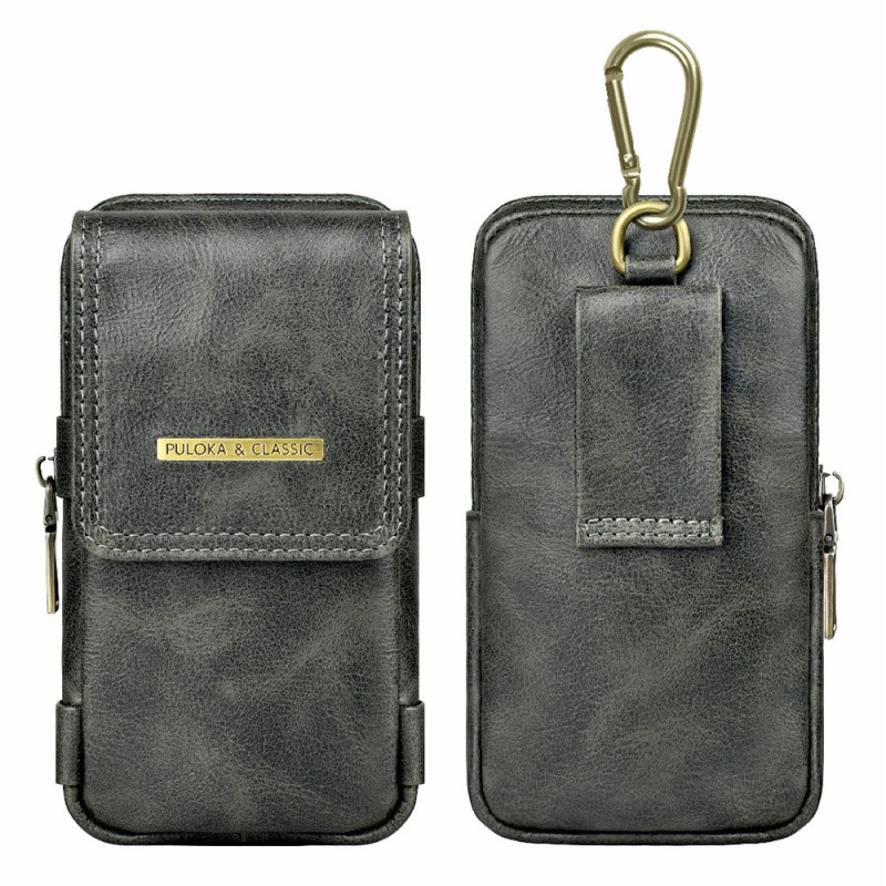 Hangende riemhoes met portemonnee en pennenhouder voor smartphones tot 7,2 inch