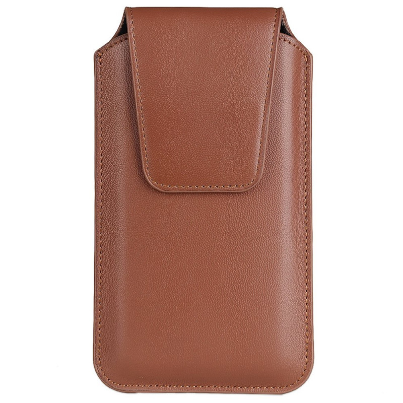 Verticale riemhoes voor smartphones van 6,3 tot 6,7 inch met riemlus en karabijnhaak