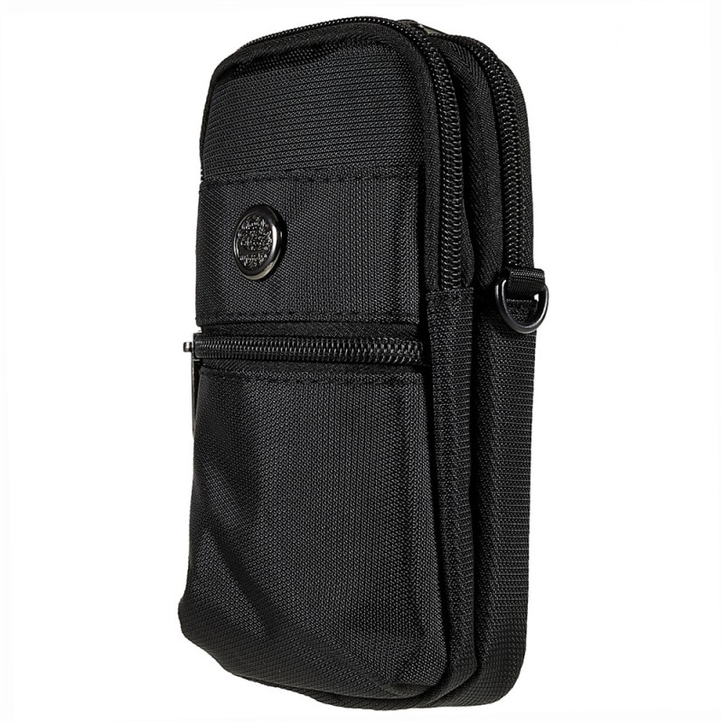 Universele heuptas van stof met twee vakken voor smartphones tot 6 inch