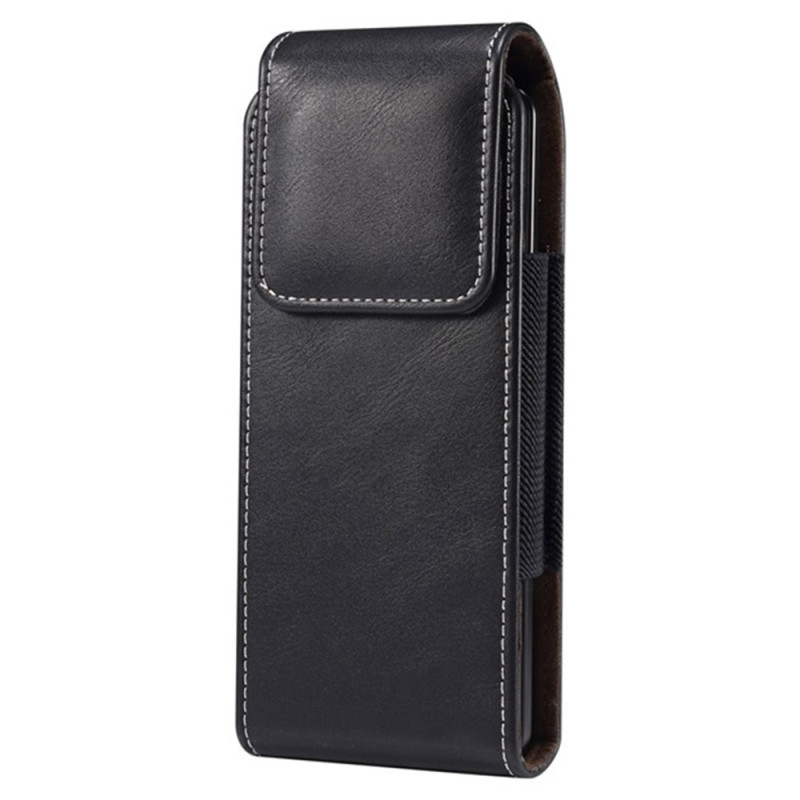 Verticale riemhoes van PU-leer voor opvouwbare smartphones (maat S)