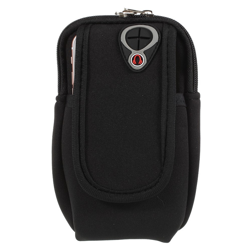 Universele sportarmband voor smartphones tot 5,5 inch met dubbel vak