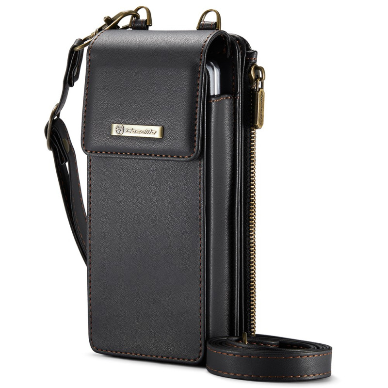 CASEME schoudertas met RFID-bescherming voor de Samsung Galaxy Z Fold en smartphones tot 6,7 inch