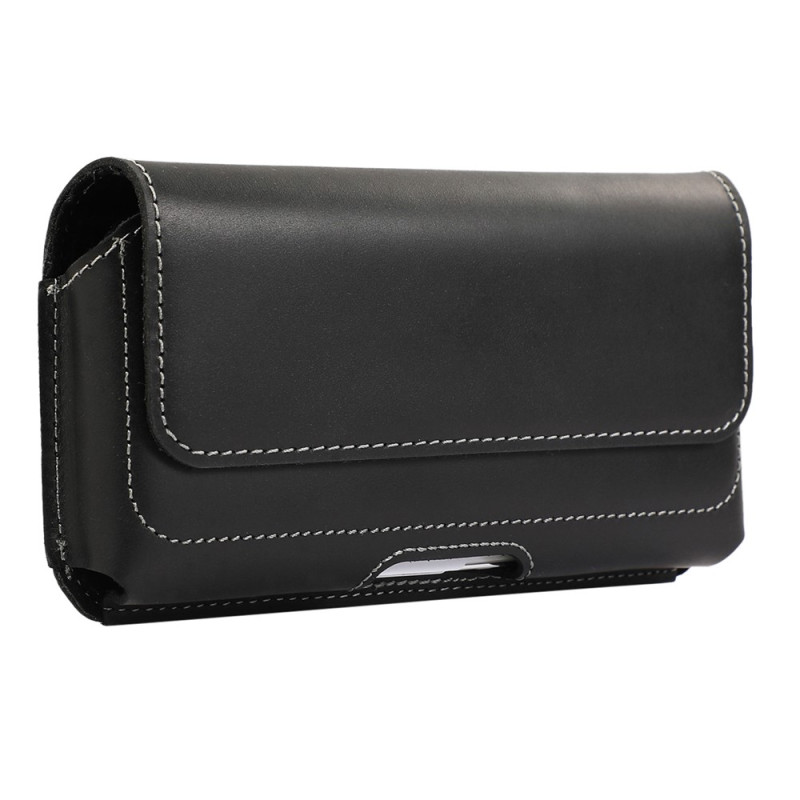 Horizontale riemhoes van echt leer voor een smartphone van 7 inch
