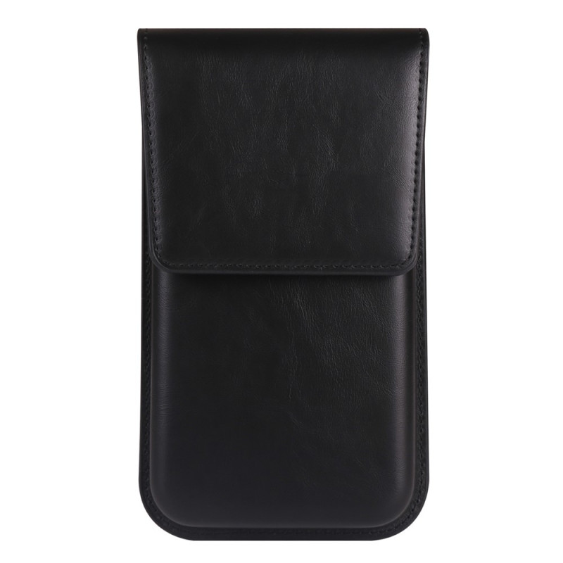 Universele verticale riemhoes van PU-leer voor smartphones van 6,1 tot 6,3 inch