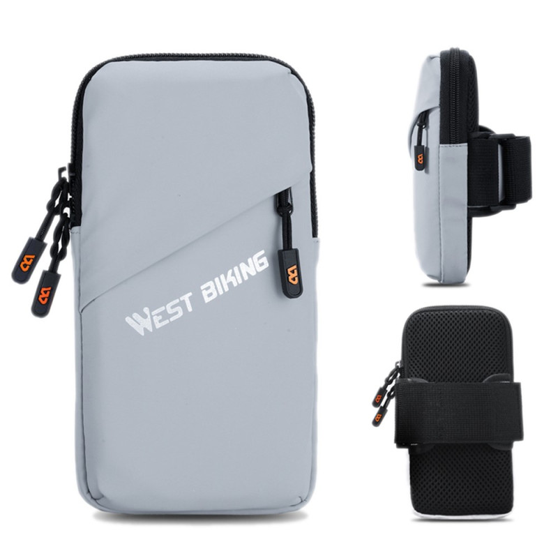 Sportarmband voor smartphone met opbergvak van WEST BIKING