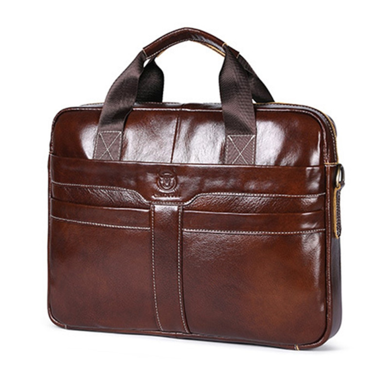 Leren zakelijke tas voor 13-14" telefoon van BULLCAPTAIN