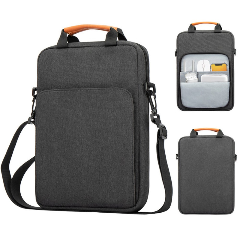 13,3-inch laptoptas, verticaal, schouderriem, Oxford-stof