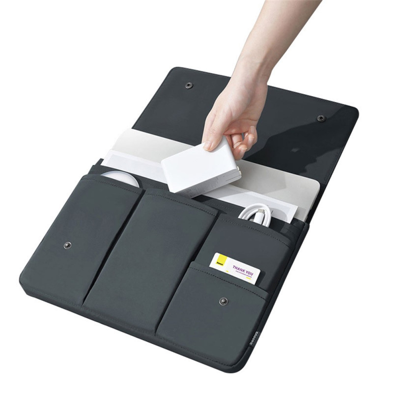 16-inch laptoptas van nylon met meerdere vakken