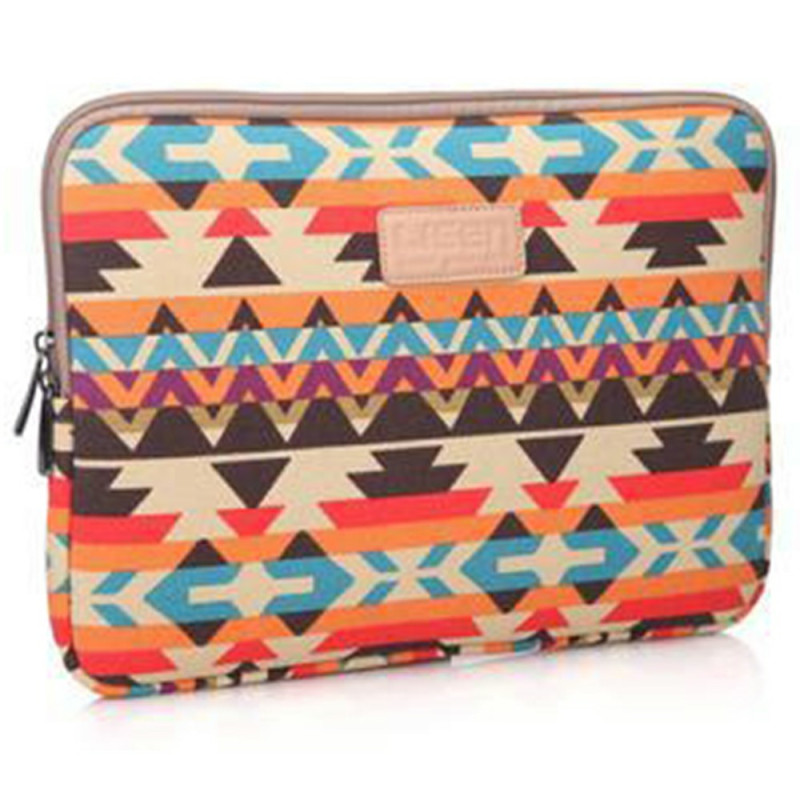 LISEN 13-inch laptoptas met geometrisch patroon