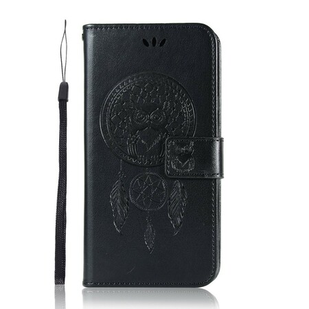 Honor 20 Pro Leder Effect Dromenvanger Uil Hoesje