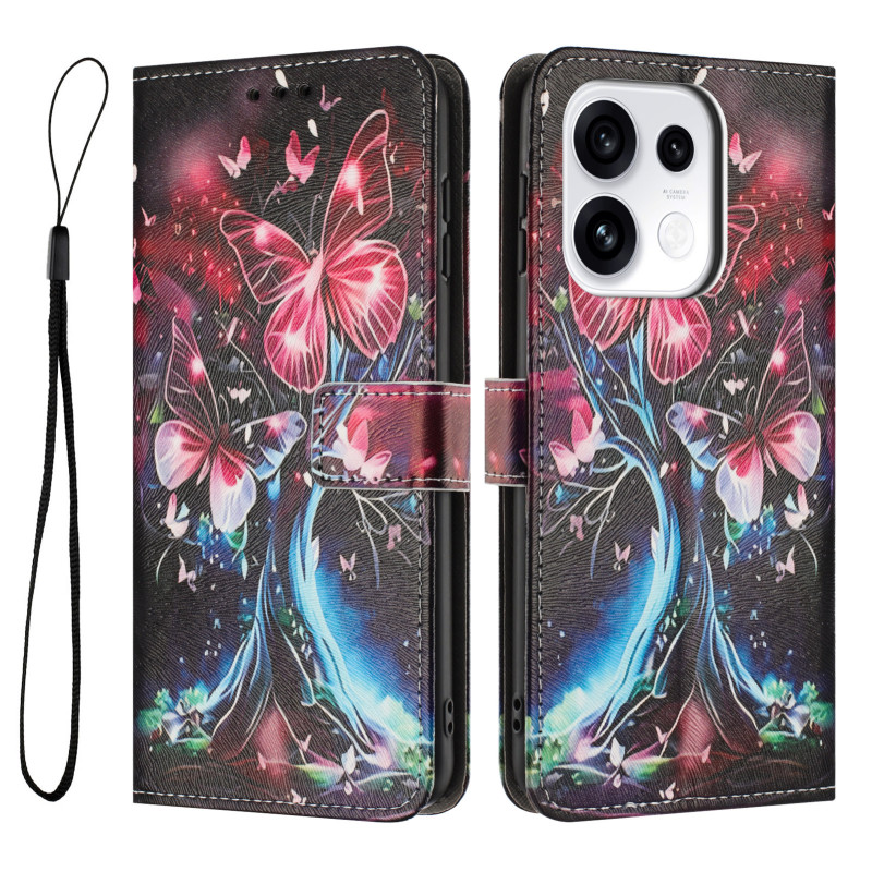 Oppo Reno 16 / 16 Pro-hoesje met vlinderboom