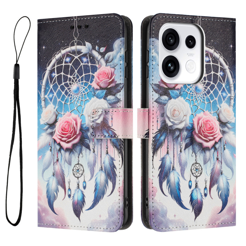 Oppo Reno 16 / 16 Pro-hoesje met droomvangers en rozen