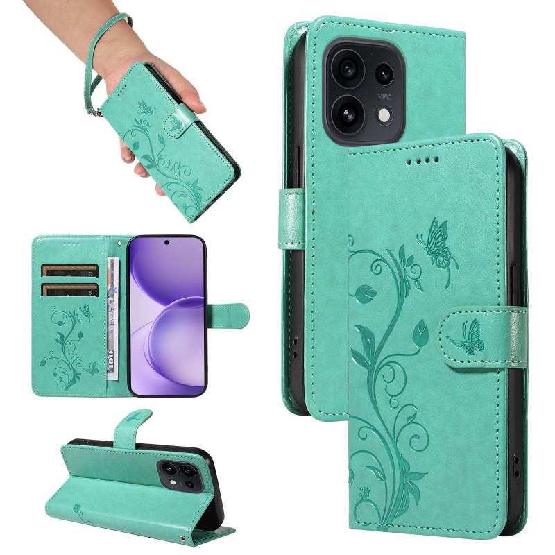 Oppo Reno 16 5G / 16 Pro 5G-hoesje met bloemetjesmotief