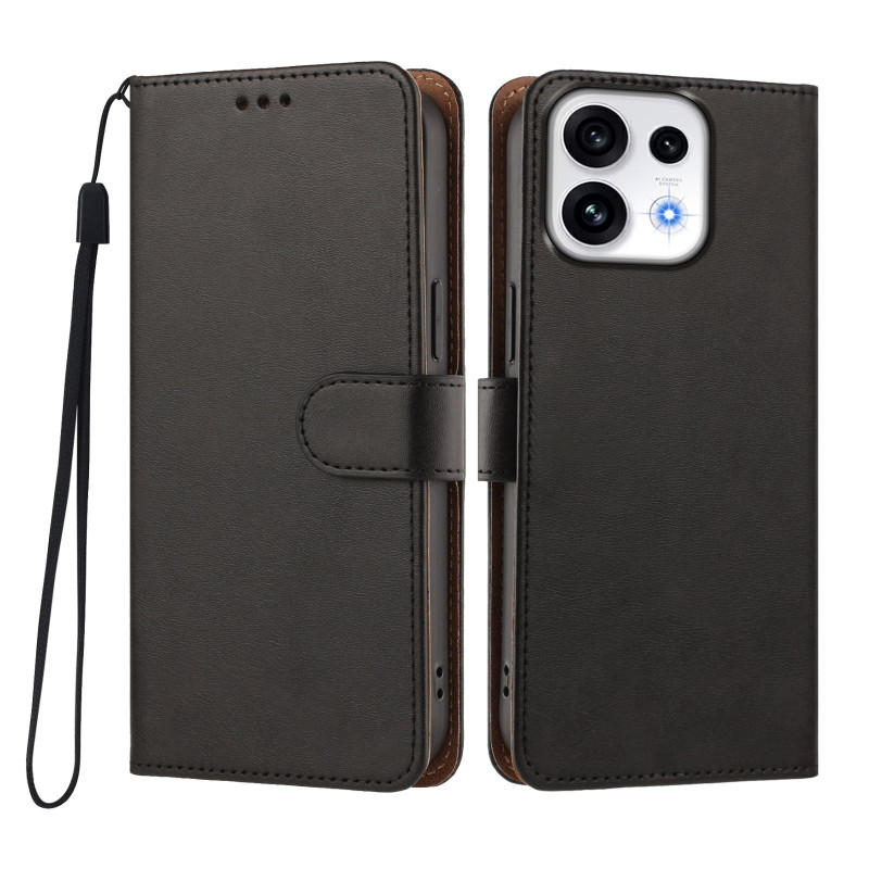 Oppo Reno 16 5G / 16 Pro 5G-hoesje van kunstleer, effen