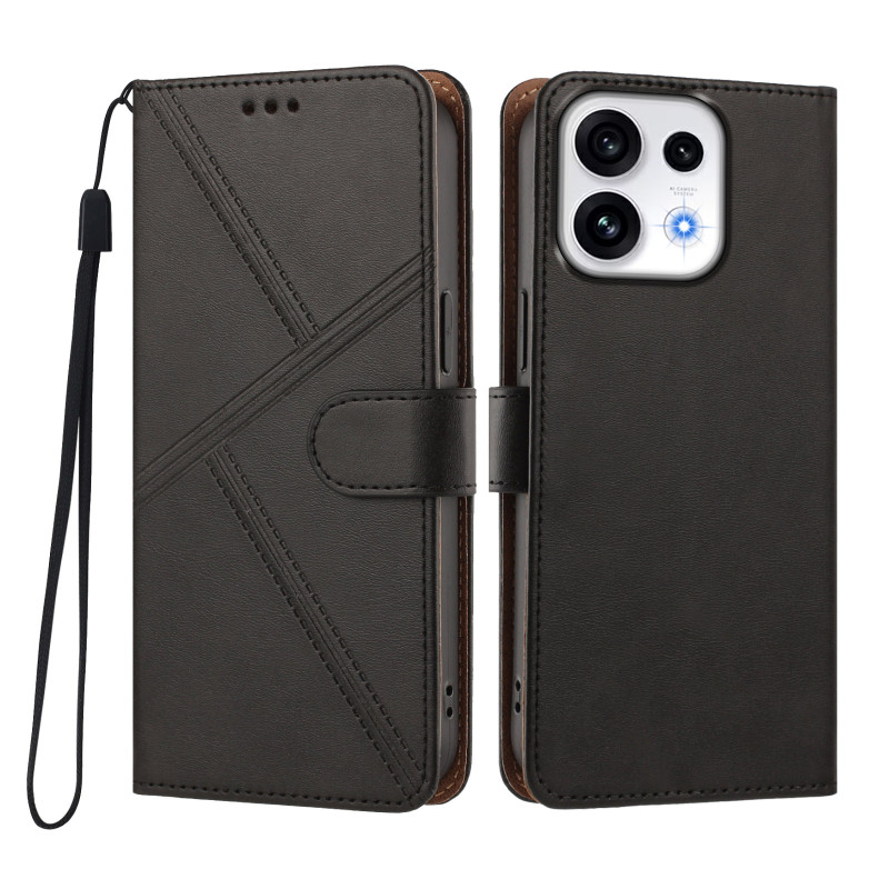 Oppo Reno 16 5G / 16 Pro 5G-hoesje met ruitvormige stiksels