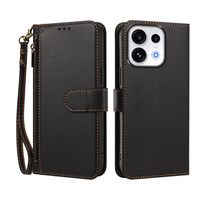 Oppo Reno 16 5G / 16 Pro 5G-hoesje, portemonnee met 4 kaarthouders