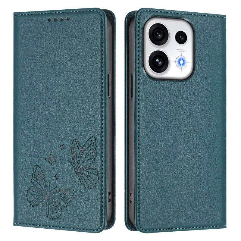 Oppo Reno 16 5G / 16 Pro 5G-hoesje met twee vlinders (RFID)