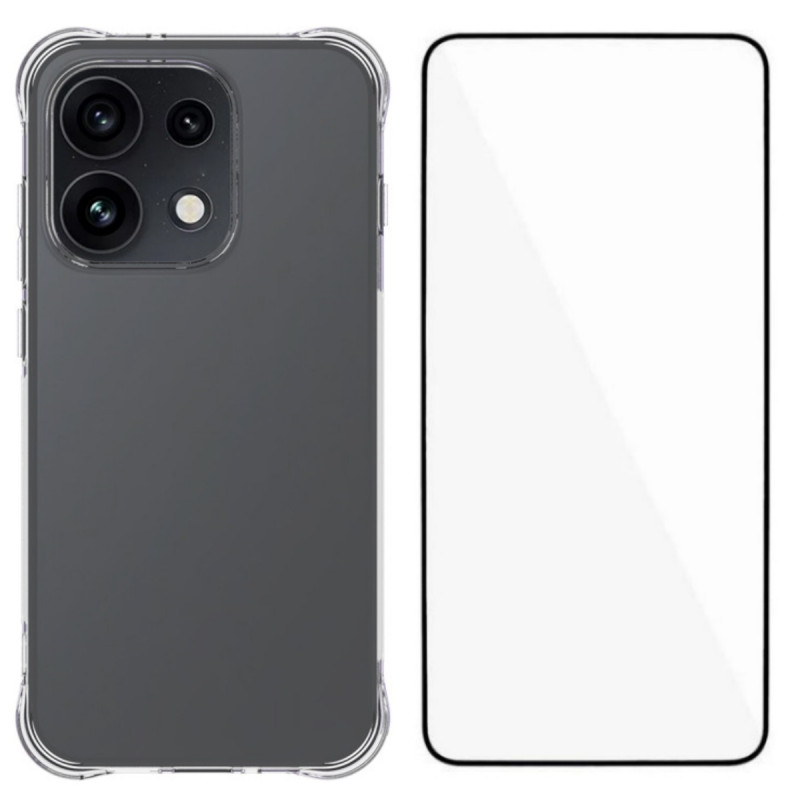 Doorzichtige hoes voor Oppo Reno 16 5G / 16 Pro 5G met screenprotector