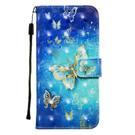Samsung Galaxy Note 10 Gouden Vlinder Etui