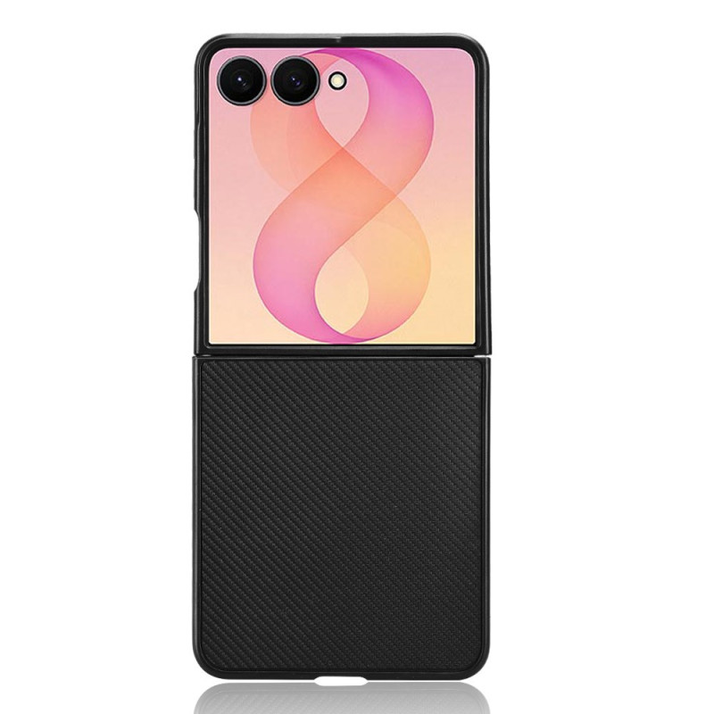Samsung Galaxy Z Flip 8-hoesje, klassiek, koolstofvezel