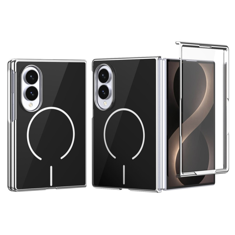 Magnetische hoes voor de Samsung Galaxy Z Fold 8 met glazen achterkant en schermbescherming