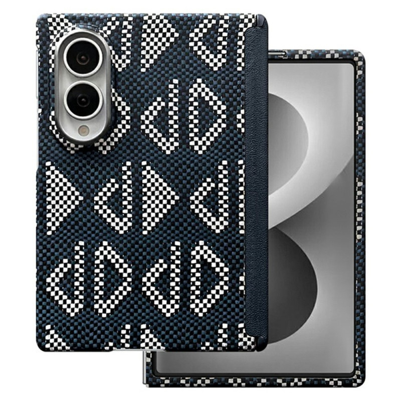 Magnetische hoes voor de Samsung Galaxy Z Fold 8 in luxe-uitvoering met bescherming voor het scharnier