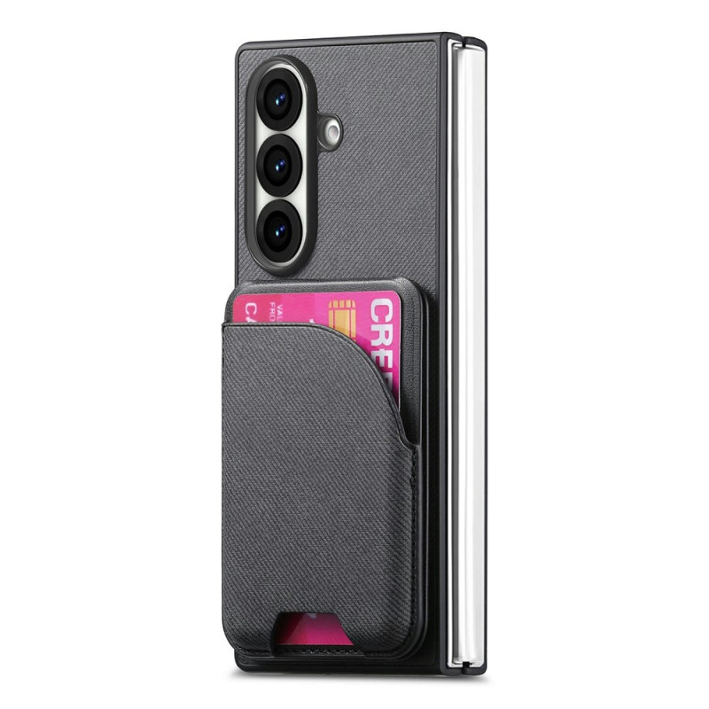 Samsung Galaxy Z Fold 8 Ultra magnetische hoes met denimlook en kaarthouder