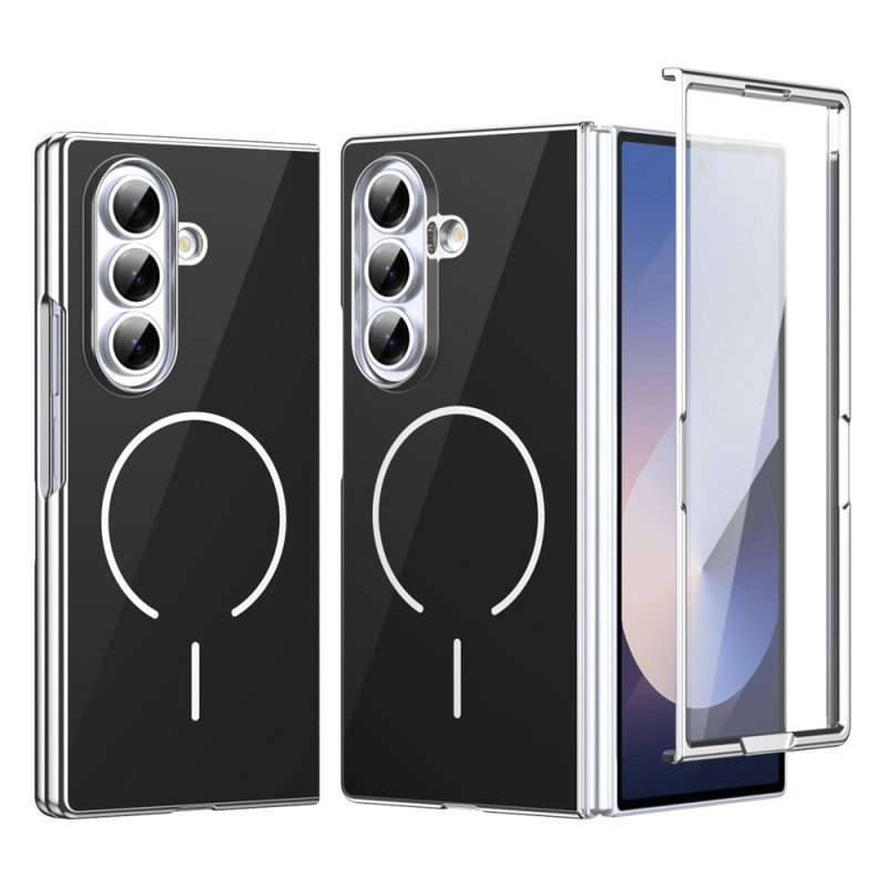 Samsung Galaxy Z Fold 8 Ultra-hoesje met glazen achterkant en screenprotector