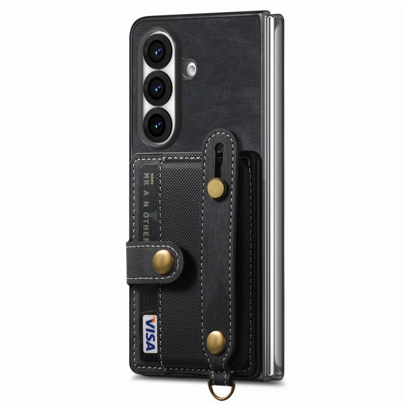 Samsung Galaxy Z Fold 8 Ultra-hoesje met kaarthouder en polsbandje