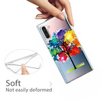 Samsung Galaxy Note 10 Transparant Waterverf Boom Hoesje