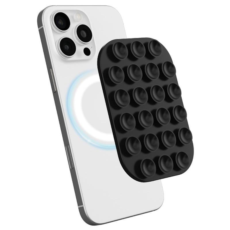 Verwijderbare magnetische houder met zuignappen voor smartphones