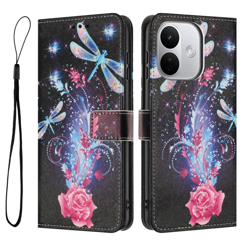 Hoesje voor Xiaomi Redmi Note 17 Pro 5G met lichtgevende libellen