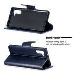 Samsung Galaxy Note 10 Hoesje Vlinders en Schuine Flap