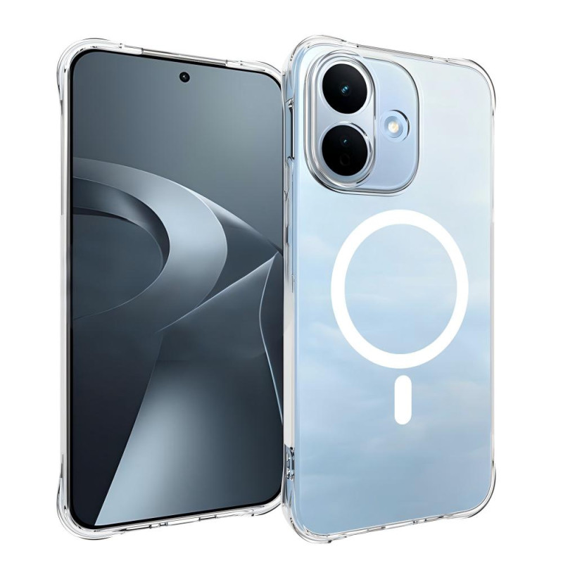Doorzichtige magnetische hoes voor de Xiaomi Redmi Note 17 Pro 5G met screenprotector