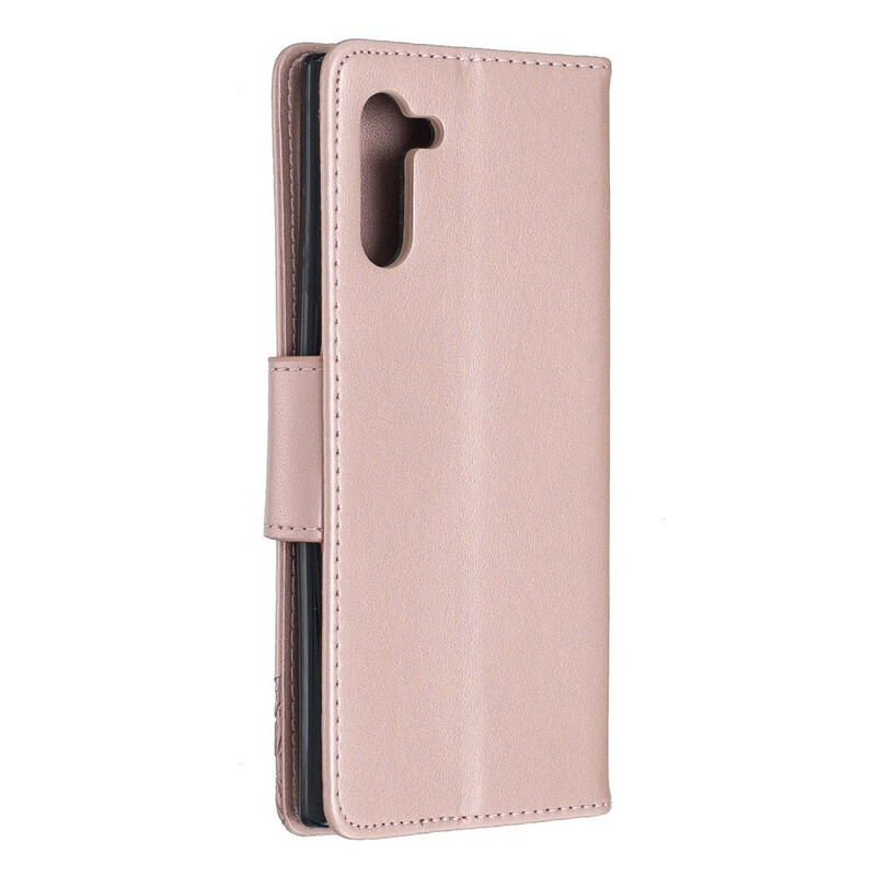 Samsung Galaxy Note 10 Hoesje Vlinders en Schuine Flap