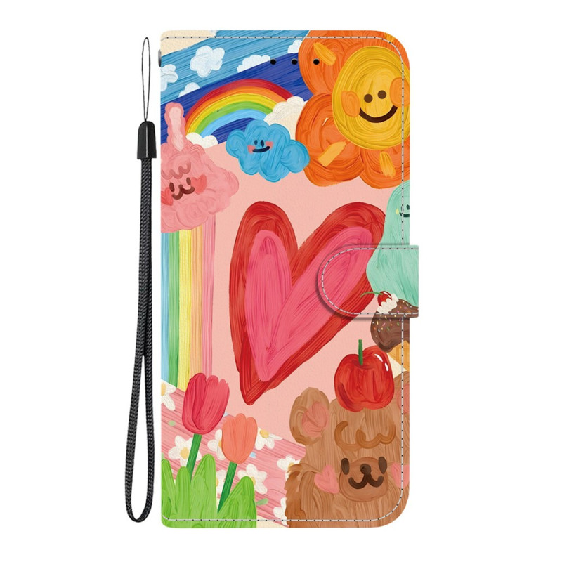 Xiaomi Redmi Note 17 Pro 5G-hoesje met regenbooghart