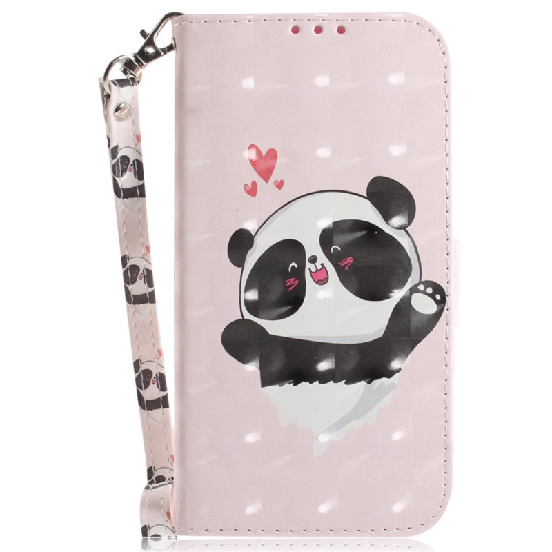 Xiaomi Redmi Note 17 Pro Max 5G-hoesje ‘Panda Love’ met draagriempje