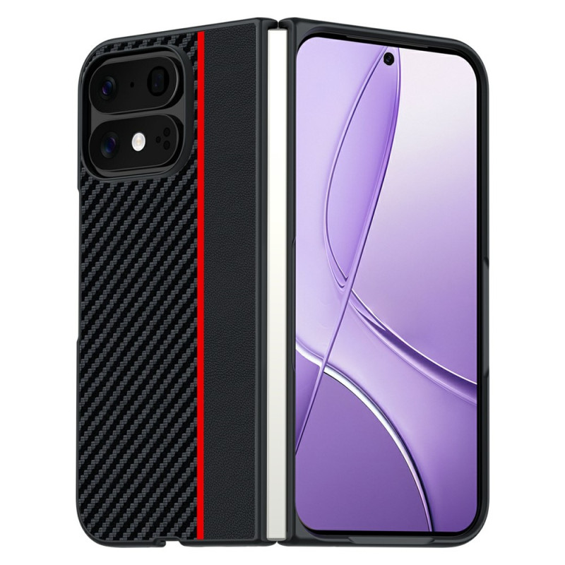 Google Pixel 11 Pro Fold-hoesje Finesse met koolstoftextuur