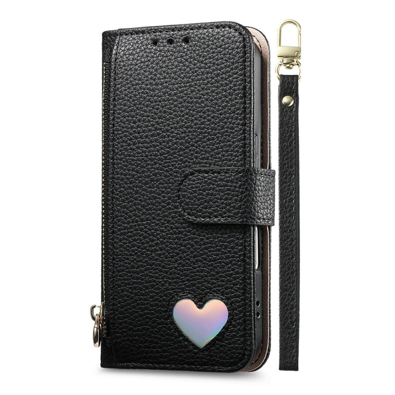Hoesje voor Samsung Galaxy S26 FE met hartjes en draagriempje