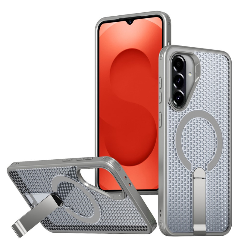 Magnetische hoes voor de Samsung Galaxy S26 FE met rastertextuur en houder