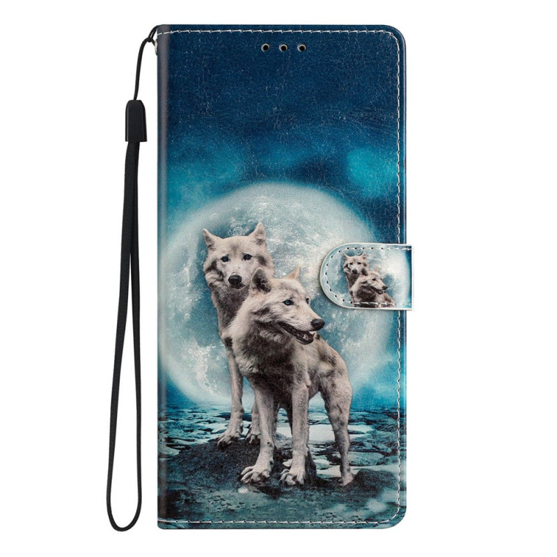 Hoesje voor Xiaomi Redmi 17C 5G met twee wolven