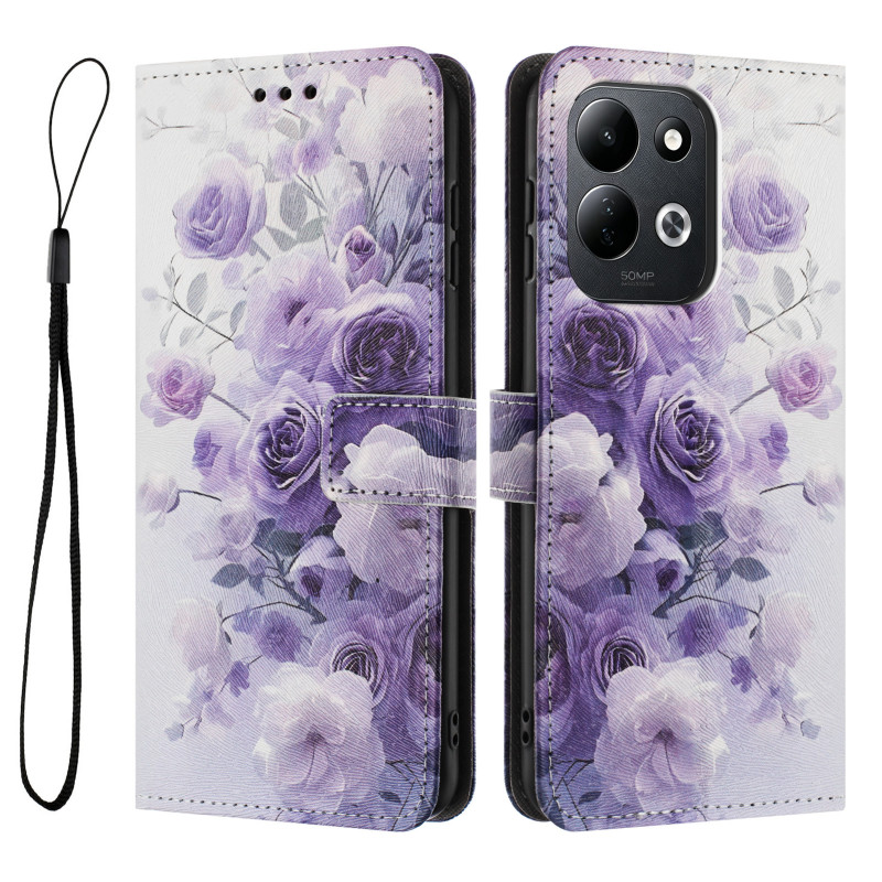 Hoesje voor Xiaomi Redmi 17 5G / 4G in roze en paars
