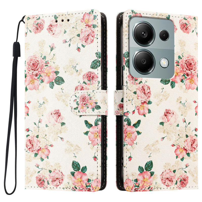Hoesje voor Xiaomi Redmi 17 5G / 4G met bloemmotief