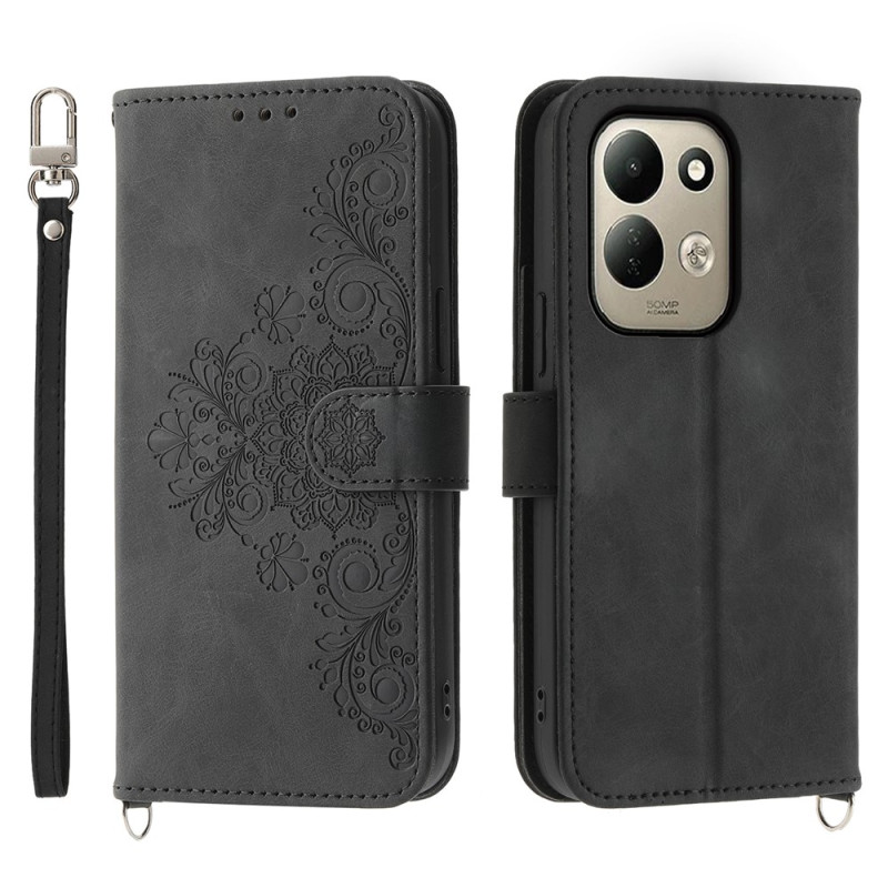 Xiaomi Redmi 17 5G / 4G-hoesje met kant, draagkoord en schouderriem