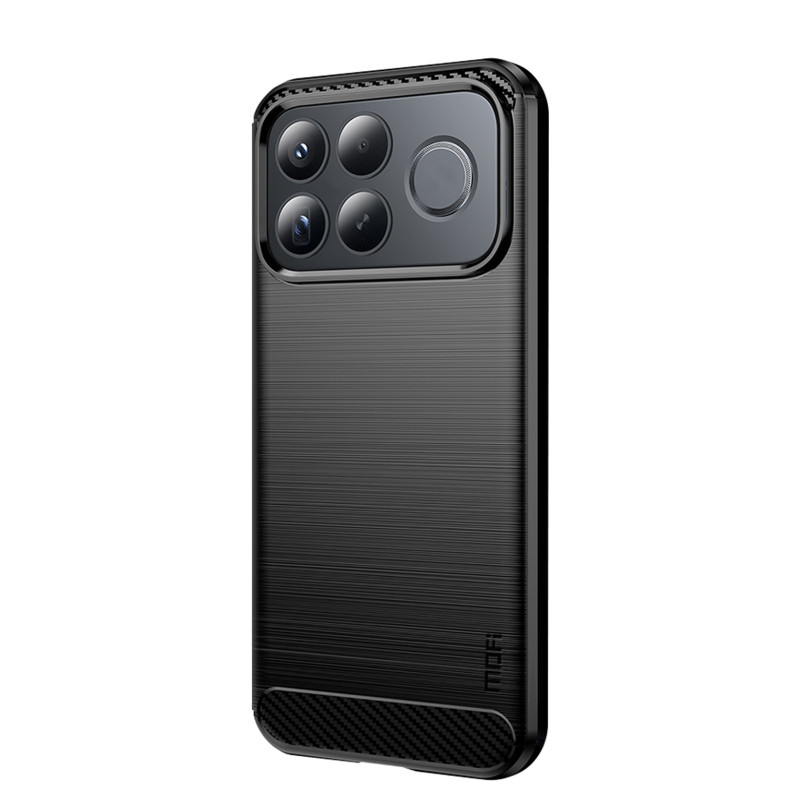 MOFI-hoesje voor de Poco F9 Pro van geborsteld koolstofvezel
