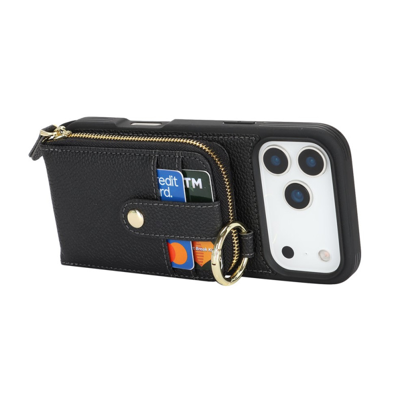 iPhone 18 Pro / 17 Pro-hoesje met schouderriem en portemonnee