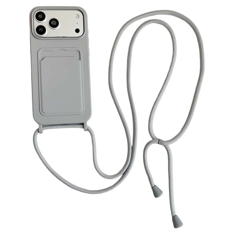 iPhone 18 Pro / 17 Pro-hoesje met koord en kaarthouder