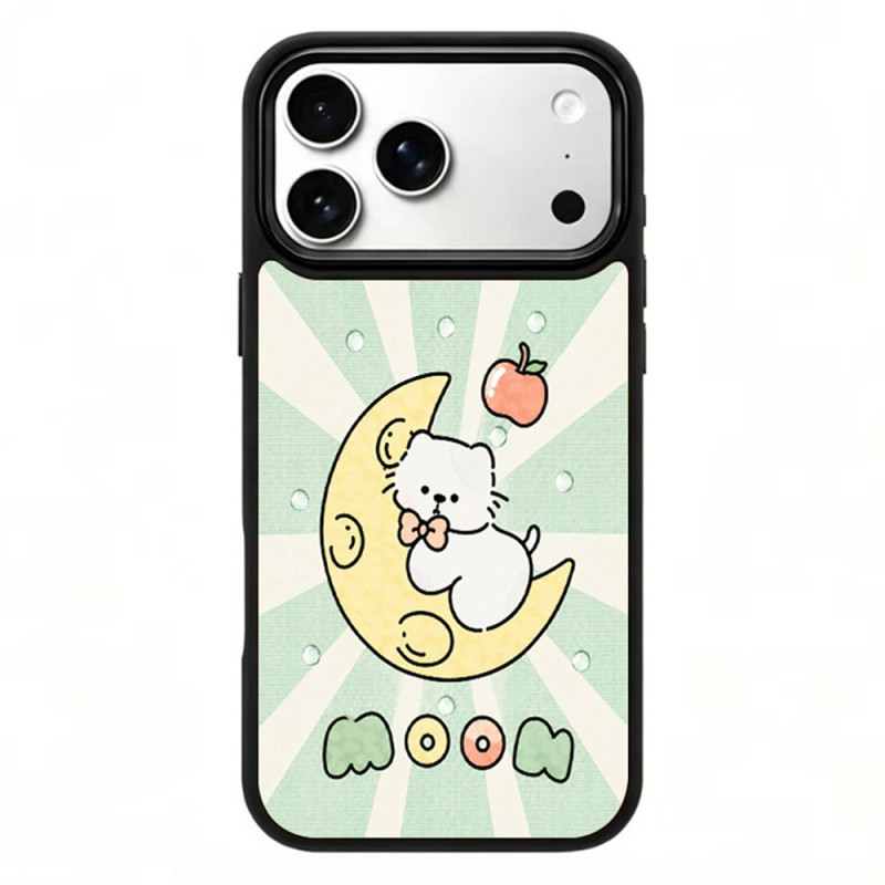 Magnetische iPhone 18 Pro / 17 Pro-hoesje met Wood Art Design Fun